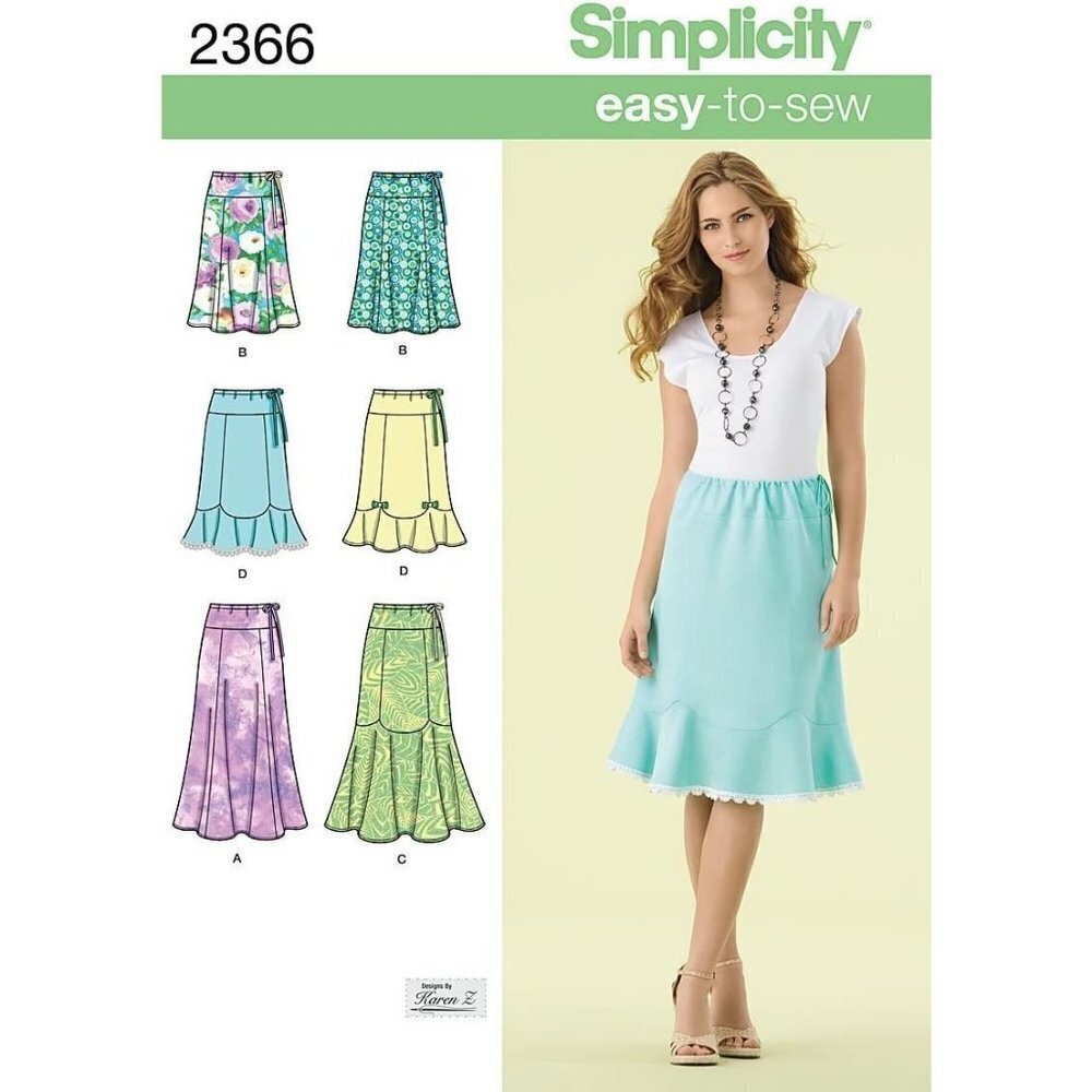 Simplicity Sewing Pattern 2366 Skirts Misses Size 8-16